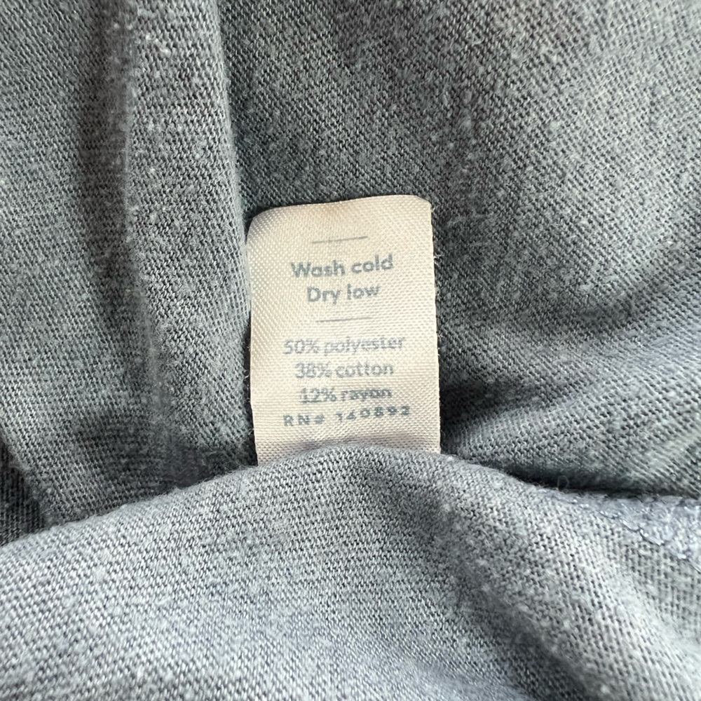 Marine Layer Lucas Polo in Blue-Grey with Color-blocked Stripes, M/L - Picture 9 of 11